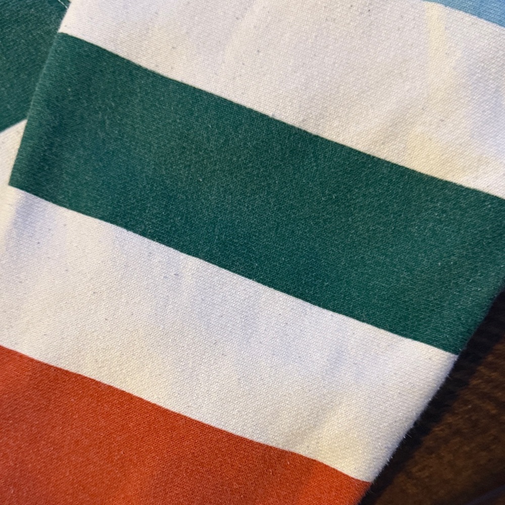 Champion Striped Multicolor Cropped Sweatshirt Small - Picture 3 of 5